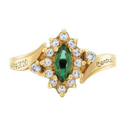 Champlain College Women's Allure Ring with Diamonds